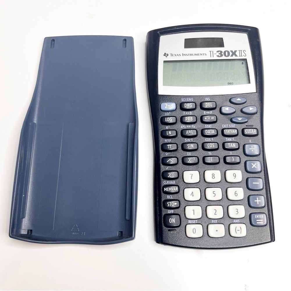 Texas Instruments TI-30XIIS Scientific Calculator, Black with Blue Accents